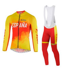 Spain Cycling Clothing Maillot bicycle clothes/ropa Cycling Jerseys Mountain Bicycle Bike Wear For Autumn Ropa Ciclismo 2024 - buy cheap