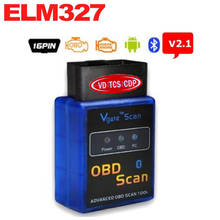 10 шт. Мини ELM327 V2.1 Bluetooth Vgate Scan ELM 327 OBDII OBD-II OBD2 протоколы автоматический диагностический сканер инструмент MINI327 OBD Scan 2024 - купить недорого