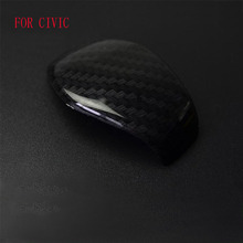 CAR Gear Shift Knob Cover Center Bezel Lid Gear Handle Shift Head Grip Sticker Gear Shift Cover Trim For Honda Civic 2016 2017 2024 - buy cheap