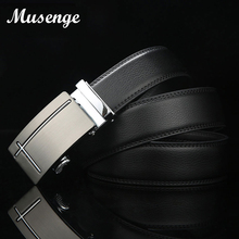 MUSENGE-Cinturón de cuero para Hombre, cintos masculinos de diseño, de alta calidad, automáticos, de lujo 2024 - compra barato