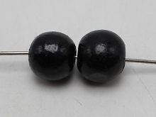 25 Black Round Wood Beads 20mm Large Wooden Beads 2024 - buy cheap