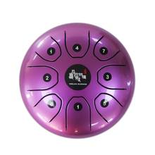 5.5" Mini size steel tongue drum 8 notes with case and rubber mallets  Hank drum for Pregnant women children Music instrument 2024 - buy cheap