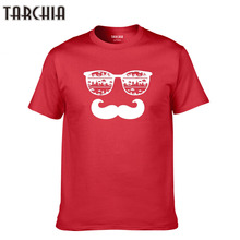 TARCHIA 2021 Tees Tops Homme Print Tops Cotton Short Sleeve New Summer T Shirt Casual Slim Men Plus Size Sunglasses With Reflect 2024 - buy cheap