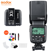 Беспроводная вспышка Godox TT600 2,4G для камеры с поддержкой быстрорежущей стали + X1T передатчик триггер для Canon Nikon Fujifilm Sony Olympus 2024 - купить недорого