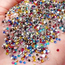 10000pcs 3mm-4mm Resin Round Faceted Rhinestones Mix Decoden Kawaii Cell Phone Deco Scrapbooking Nail Art decor 2024 - buy cheap