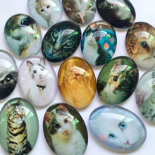 30x40mm Handmade Photo Glass Cabochons Mixed Pattern Domed Oval Jewelry Accessories Supplies for Jewelry 10pcs TP-316 2024 - buy cheap