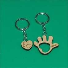 Car key chain creative couple key ring cute cartoon couple key button car key pendant couple small gifts Lovers keychain 2024 - buy cheap