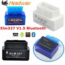 Super Mini Elm327 Elm 327 Bluetooth elm327 Escáner Con Inglés Ruso Idioma v 1.5 Obd2 Obd 2 Coches-Detector 2024 - compra barato