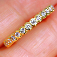 Простое стильное милое маленькое круглое циркониевое кольцо серебристого и золотого цвета обручальные кольца обещают Любовь Обручальные кольца для женщин 2024 - купить недорого