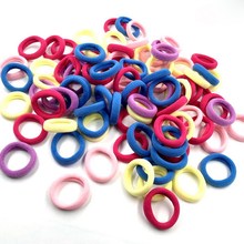 Wholesale 10 Pcs Colorful Child Kids Hair Holders Cute Rubber Hair Band Elastics Accessories Girl Charms Tie Gum 2024 - buy cheap
