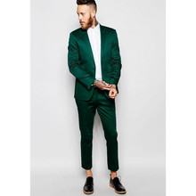 New Arrival 2020 Party Men Suit Regular Fit Italian Stylish Slim Fit Green Groom Tuxedos For Men Wedding Men Suits (Jacket+Pant) 2024 - buy cheap