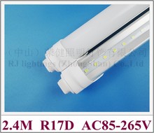 R17D LED tube light lamp SMD 2835 LED fluorescent light tube T8 2400mm 2.4M R17D SMD2835 192 led 4800lm 40W AC85-265V 2024 - buy cheap