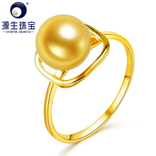 YS Pure 14k Gold 8-9mm Natural Japanese Akoya Pearl Ring Engagement Fine Jewelry 2024 - buy cheap