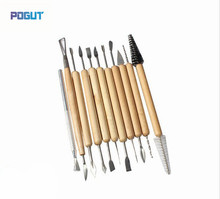 Free Shipping, 11 pcs Pottery Clay Sculpture Carving Tool Set Wood Models, Art Projects, Sculpture Tools Set, Details Chisels 2024 - buy cheap