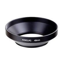 RISE(UK) Screw-in Mount 49mm 49 mm Metal Wide Angle Lens Hood for Digital camera 2024 - buy cheap