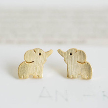 SMJEL 2018-pendientes de elefante minimalistas para mujer, aretes sencillos con orejas de Animal, aretes para regalo del día de la madre, pendientes para mujer de moda 2024 - compra barato