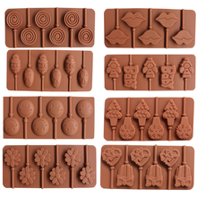 1PCS Silicone Lollipop Mold 9 Kinds Chocolate Cake Fondant Cookie Mould Jelly Pudding Molds DIY Baking Cake Decorating Tools 20 2024 - buy cheap