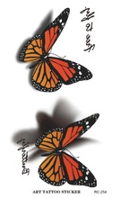 2016 Новинка поступление секс дизайн водонепроницаемый временные татуировки наклейки бабочки 3D татуировки экологичный материал поддельные татуировки оптовая продажа 2024 - купить недорого