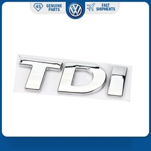 Chrome Rear Trunk Badge Decal Emblem Sticker for Volkswagen VW Golf Passat Skoda 7P6 853 675 A 739, car body, glue sticker, Rear Trunk Lid Badge Decal Emblem tdi, vehicle logo 2024 - buy cheap