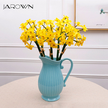 JAROWN Artificial Latex Daffodils Real Touch Simulation Flowers Wedding Decoration Bouquet DIY Accessories Pastoral Home Decor 2024 - buy cheap