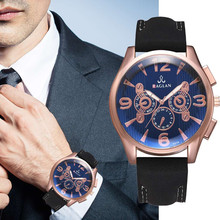 relogio masculino watches men 2019 Fashion Quartz Watch High Quality Leather Band Clock Blue Ray Glass Wristwatch reloj hombre 2024 - buy cheap