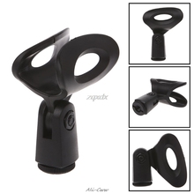 Flexible Microphone Mic Stand Accessory Plastic Black Clamp Clip Holder Mount 2024 - buy cheap