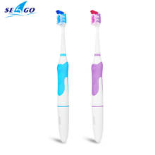 Seago Electric Toothbrush for adults Waterproof Dental Care Battery Electric Teeth Brush 3pcs Replacement Heads Sg963 2024 - buy cheap