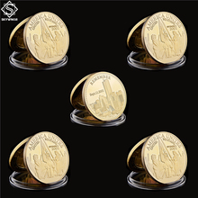 5PCS 2001.9.11 Remember Attacks 1 World Trade Center Recalling History Commemorative Gold Challenge Coin 2024 - compre barato