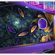 beibehang Wallpaper custom large-scale romantic colorful bar KTV background wall decorative painting wall papers home decor 2024 - buy cheap