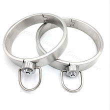 Push Down Lockable Steel Bondage BDSM Collar Fetish Slave Restraint Neck Collar Chastity Adult Game Sex Toys For Couples Erotic 2024 - buy cheap
