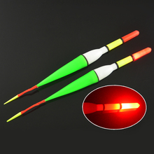 MNFT 2PCS Night Fish Fishing Plastic Float Bobber Red Flashing Buoy LED Light Waterproof Electronic Floats Tackle With Battery 2024 - buy cheap
