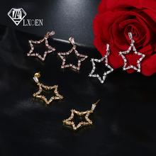 2018 Fashion Star Starfish Drop Earrings For Women Crystal Party Wedding Studs Ear with AAA Zircon Earrings Gift Pendientes 2024 - buy cheap