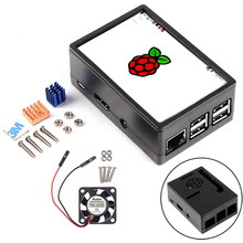 Чехол для Raspberry Pi 3, Pi 3B + 2B +, с охлаждающим вентилятором, 3,5 дюймов 2024 - купить недорого