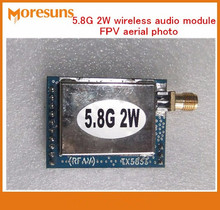 5.8G 2W wireless audio module FPV aerial photo wireless audio and video transmission supervisory module 16 channel module 2024 - buy cheap