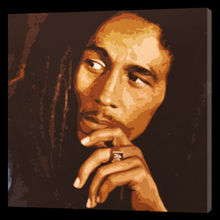 100%Handmade Bob Marley Pop Art Style Oil Painting 2024 - buy cheap