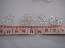 Botón de presión KAM de 18mm, botón redondo de plástico transparente, blanco, para coser ropa, envío gratis 2024 - compra barato