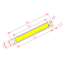 10 piezas 3 V 3,7 V DC 60mm 8mm LED COB de 1,5 W 300mA 100LM cálido frío módulo de fuente de luz LED COB azul blanco para Lámpara de trabajo DIY 2024 - compra barato