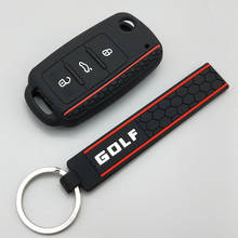 Защитный чехол для автомобильного ключа для Volkswagen polo passat b5 golf 4 5 6 MK5 MK6 Eos Bora Beetle TSI новый дизайн силиконовый чехол 2024 - купить недорого