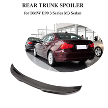 Fibra de carbono traseiro tronco spoiler boot lábio asa para bmw série 3 e90 base sedan m tech m3 2005 - 2012 2024 - compre barato