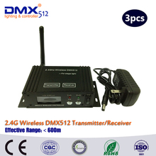3 шт. ЖК-дисплей Беспроводной DMX приемник и передатчик беспроводной передатчик по протоколу DMX светодиодный освещение Беспроводной DMX контроллер коробки 2024 - купить недорого
