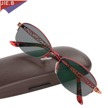 Óculos de leitura com lente fotocrômica, óculos de leitura elegante com lente transition feminino dioptria presbiopia 2019 2024 - compre barato