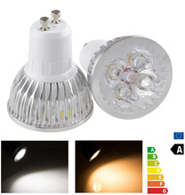 GU10 Высокая мощность 4 Вт 4x1вт CREE теплый белый Светодиодный прожектор лампы ультра яркие 2024 - купить недорого