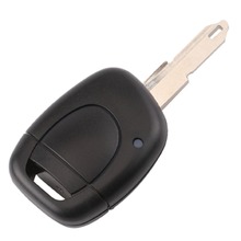 Jingyuqin 2 шт./партия, новинка, 1 кнопка, неразрезанное лезвие, БЕСКЛЮЧЕВОЙ ключ, дистанционный ключ, чехол, брелок для Renault Twingo Clio Kangoo Master 2024 - купить недорого