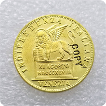 1848 итальянские Штаты 20 лир имитация монеты 2024 - купить недорого