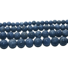 Wholesale Natural Stone Blue Coral Round Loose Beads 4 6 8 10 12 MM Pick Size For Jewelry Making DIY Bracelet Necklace Material 2024 - buy cheap