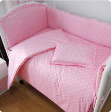 Promotion! 9pcs full set Cartoon ropa cuna Cot baby crib bedding set kit Crib pillow bed around,4bumper/sheet/pillow/duvet 2024 - buy cheap