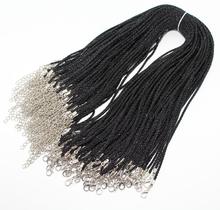 20pcs/lot 2mm Black Color 18" Nylon Cord Necklace Materials To Make Necklaces Colares Cuerda Accessories Diy Jewelry Fittings 2024 - buy cheap