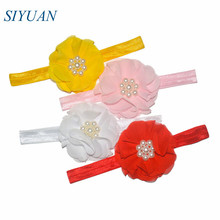 20pcs/lot Boutique Chiffon Flower Kids Baptism Headwear Accessories 14 color in Stock HB033 2024 - buy cheap