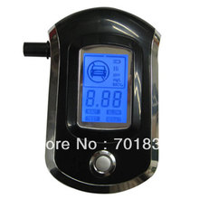 Prefessional Blue Backlight Police Digital Alcohol Tester Breath Alcohol Tester with 5pcs mouthpiece Breathalyzer 2024 - buy cheap