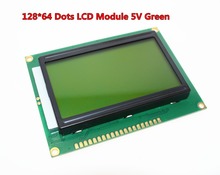 SUQ  12864 128x64 Dots Graphic Green Color Backlight LCD Display Module for arduino raspberry pi 2024 - buy cheap
